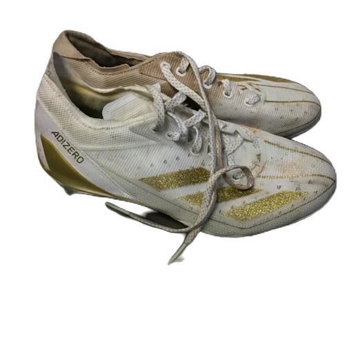 Vist Large View of Product Image Which is Used Adidas IE4381 Jr FB Cleats White Junior 06.5