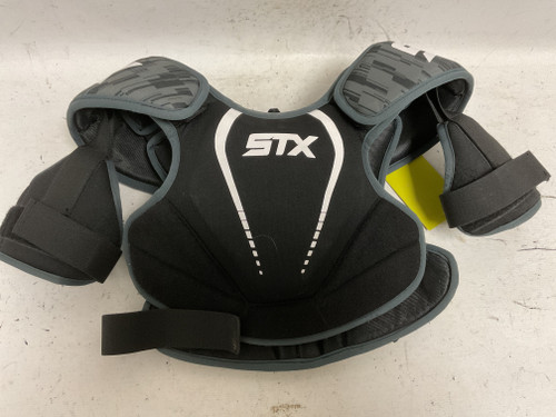 Vist Large View of Product Image Which is Used STX STALLION 75 Lacrosse Shoulder Pads Black MD