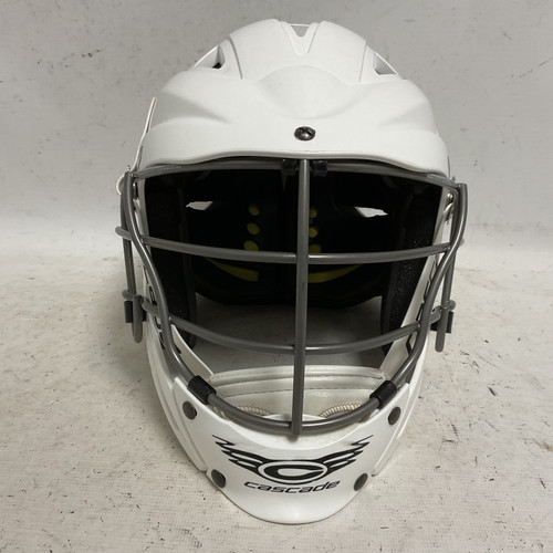 Vist Large View of Product Image Which is Used Cascade CS-R Lacrosse Helmet White One Size