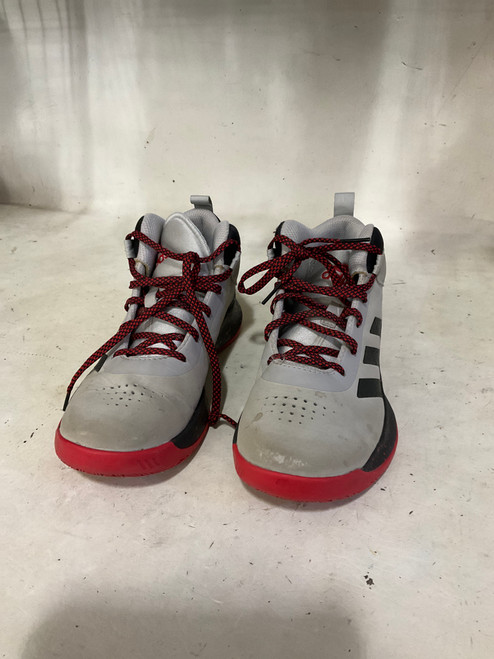 Vist Large View of Product Image Which is Used Adidas CROSS EM Basketball Shoes M Black And Grey Senior 5.5