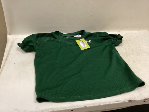 Vist Large View of Product Image Which is Used Under Armour PRACTICE JERSEY FB Top Youth Dark Green XL