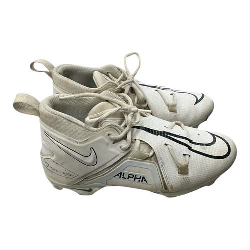 Vist Large View of Product Image Which is Used Nike ALPHA Adult FB Cleats White Senior 9