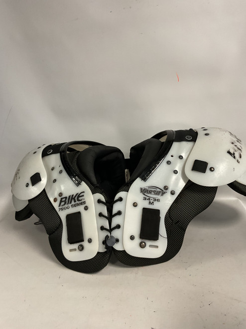 Vist Large View of Product Image Which is Used Bike 7900 SERIES VARSITY FB Shoulder Pads White MD