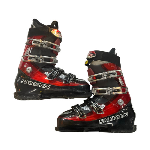 Vist Large View of Product Image Which is Used Salomon ENERGYZER 90 Mens DH Ski Boot Red 275 MP - M09.5 - W10.5