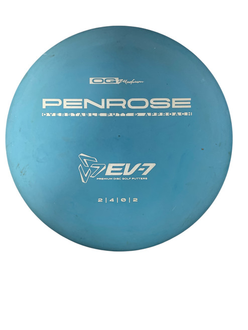 Vist Large View of Product Image Which is Used PENROSE Disc Golf Putter Carolina Blue