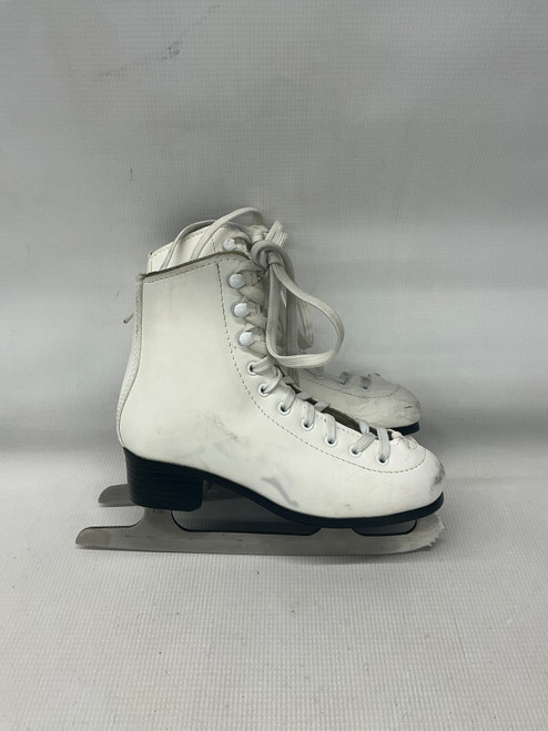 Vist Large View of Product Image Which is Used American Athletic FIGURE SKATES Girls Figure Skate White Junior 03