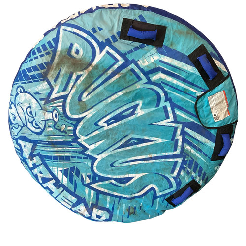 Vist Large View of Product Image Which is Used Airhead Two Person Tube Royal Blue 58"