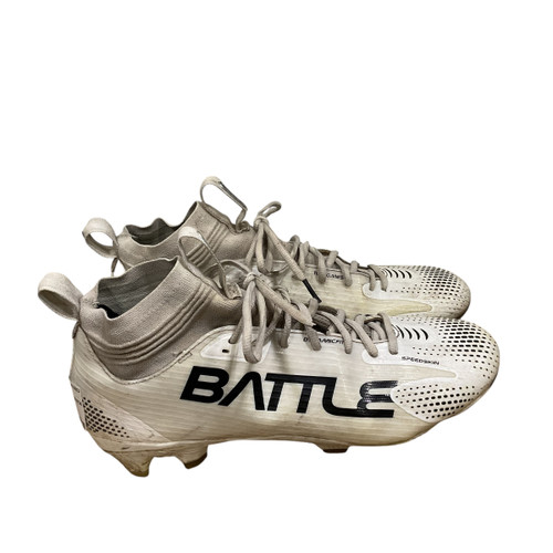 Vist Large View of Product Image Which is Used Battle Sports Adult FB Cleats White Senior 10.5