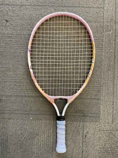 Vist Large View of Product Image Which is Used Wilson VENUS Girls Tennis Racquet Orange 21"