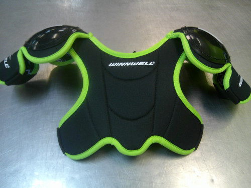 Vist Large View of Product Image Which is Used WinnWell NXT SP Youth Shoulder Pads SM