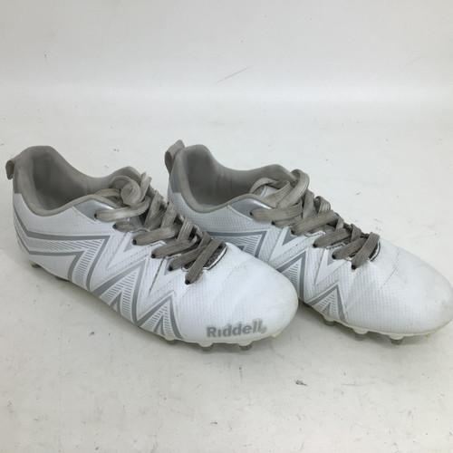 Vist Large View of Product Image Which is Used Riddell JR 5.0 FB CLEATS Jr FB Cleats White Junior 05
