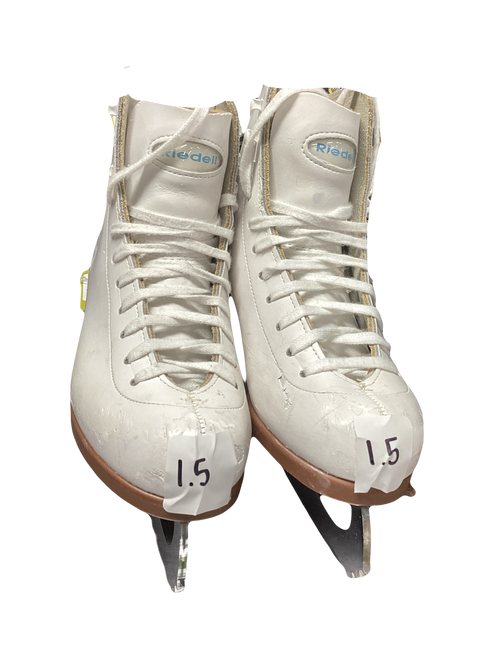 Vist Large View of Product Image Which is Used Riedell FIGURE SKATES Girls Figure Skate White Junior 01.5