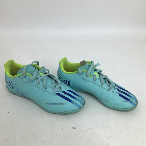 Vist Large View of Product Image Which is Used Adidas X SPEEDPORTAL.4 IN JR 1.0 INDOOR Soccer Indoor Shoes Carolina Blue Junior 01