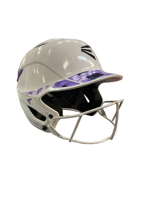 Vist Large View of Product Image Which is Used Easton HELMET W/ MASK Batting Helmet w/Mask White MD