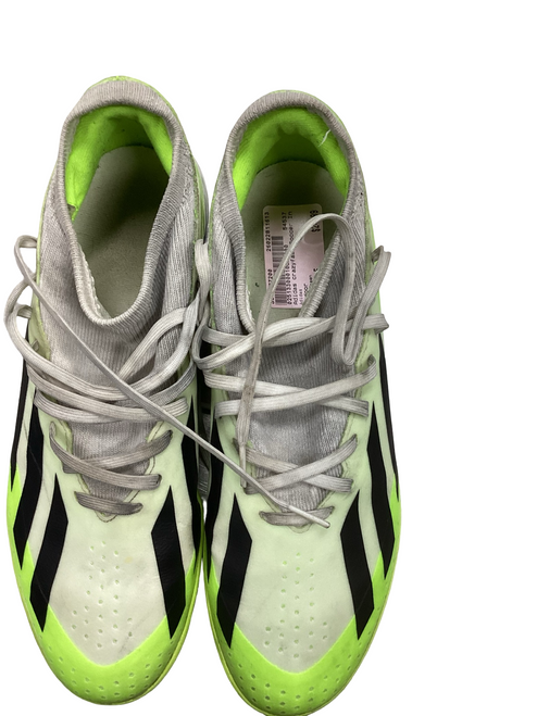 Vist Large View of Product Image Which is Used Adidas Soccer Indoor Shoes Green Senior 9.5