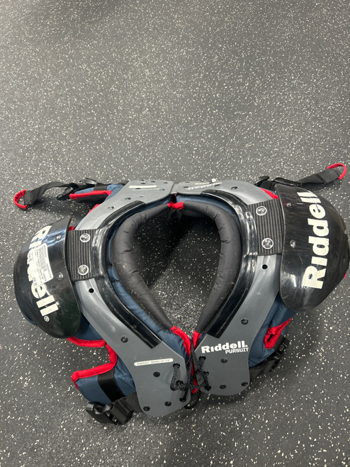 Vist Large View of Product Image Which is Used Riddell PURSUIT YOUTH SP FB Shoulder Pads Grey MD
