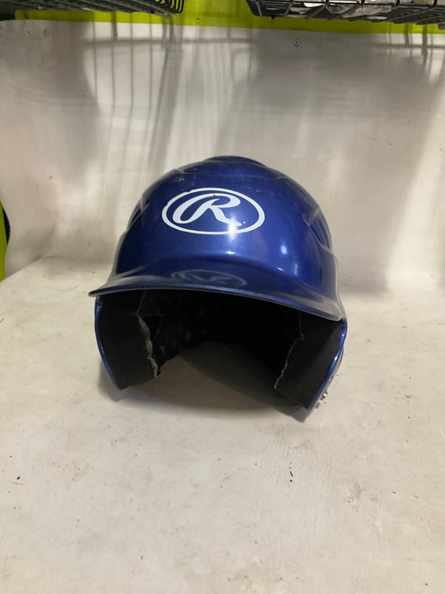 Vist Large View of Product Image Which is Used Rawlings BATTING HELMET Batting Helmet No Mask Royal Blue MD