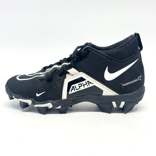 Vist Large View of Product Image Which is Used Nike ALPHA MENACE 3 SHARK Jr FB Cleats Black Junior 04.5