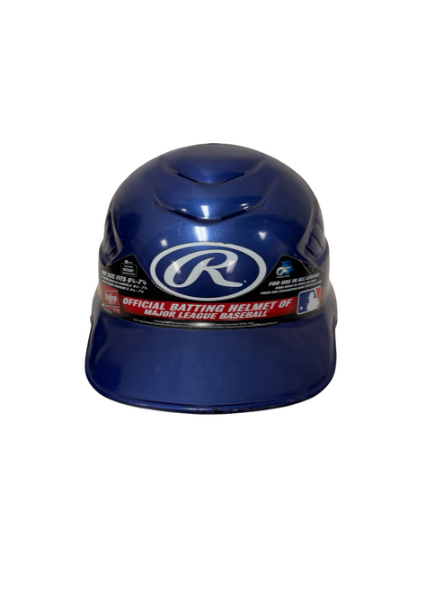 Vist Large View of Product Image Which is Used Rawlings 6 1/2 - 7 1/2 Batting Helmet Navy Blue