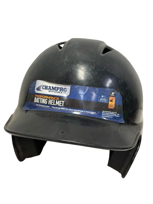 Vist Large View of Product Image Which is Used Champro H4Y 6 1/2 - 7 1/8 Junior Batting Helmet Black
