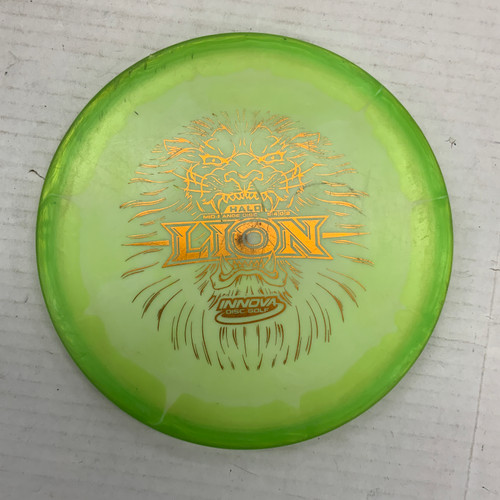 Vist Large View of Product Image Which is Used Innova HALO LION Disc Golf Mid Range Green