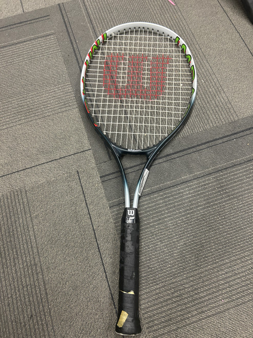 Vist Large View of Product Image Which is Used Wilson IMPACT Adult Tennis Racquet None 4 1/2"