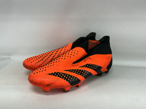Vist Large View of Product Image Which is Used Adidas Soccer Cleats Orange Senior 9.5