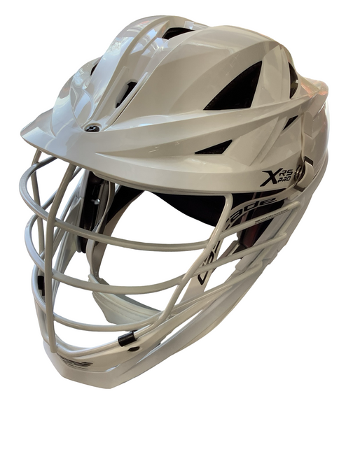 Vist Large View of Product Image Which is Used Cascade XRS PRO Lacrosse Helmet White One Size