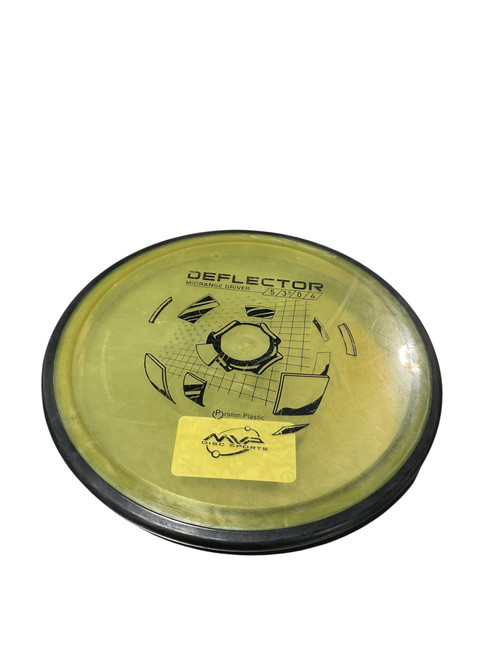 Vist Large View of Product Image Which is Used MVP DEFLECTOR Disc Golf Mid Range Black