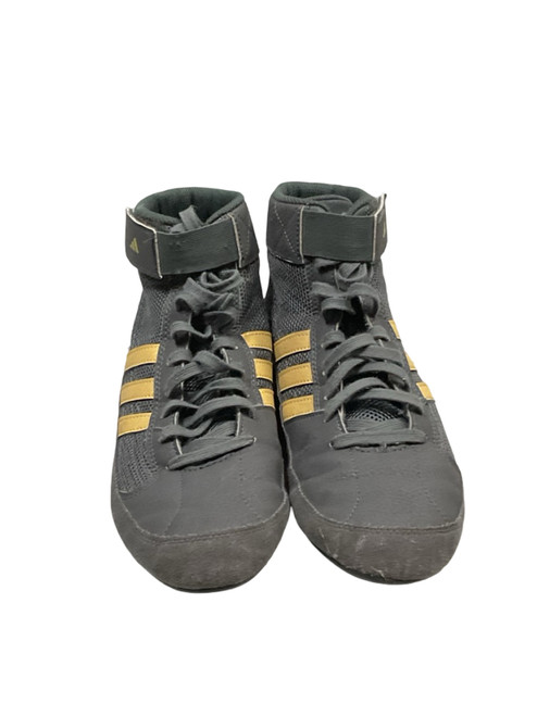 Vist Large View of Product Image Which is Used Adidas Wrestling Shoes Grey Senior 7.5