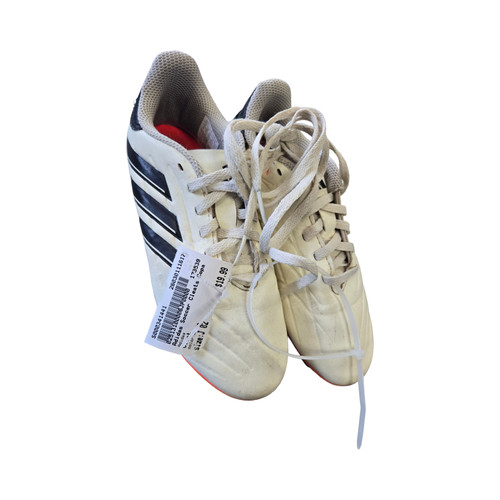 Vist Large View of Product Image Which is Used Adidas Soccer Cleats White Junior 02