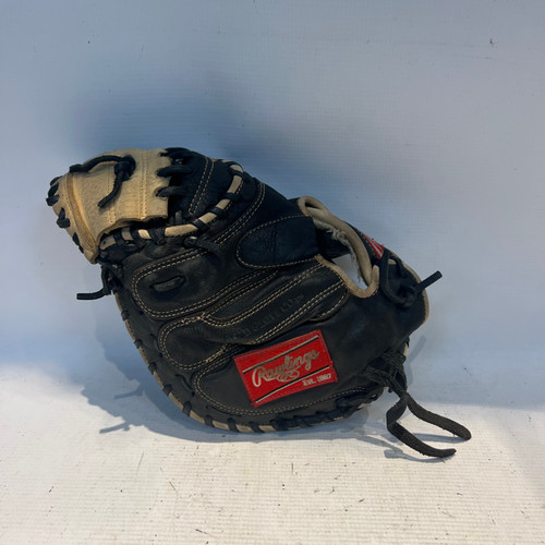 Vist Large View of Product Image Which is Used Rawlings GG ELITE 32.5 CATCHER BB/SB Catchers RH Throw Black 32 1/2"