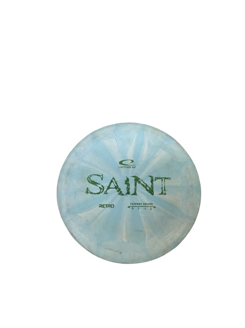 Vist Large View of Product Image Which is Used Latitude 64 RETRO SAINT Disc Golf Driver Royal Blue 174g