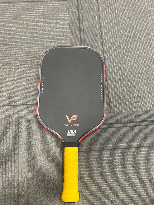 Vist Large View of Product Image Which is Used VATIC PRO V7 Pickleball Racquet Black