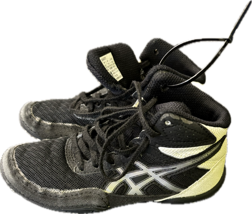 Vist Large View of Product Image Which is Used Asics F130720 Wrestling Shoes Black Youth 13.0