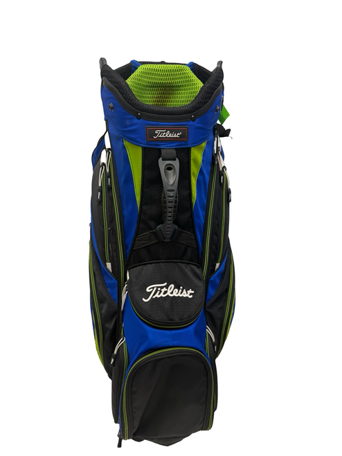 Vist Large View of Product Image Which is Used Titleist 14-Way Golf Cart Bag Black w/ Rain Hood