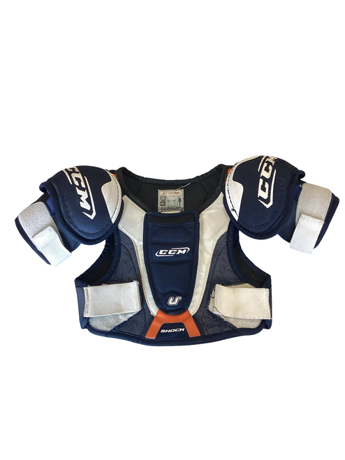 Vist Large View of Product Image Which is Used CCM SHOCK Junior Shoulder Pads SM