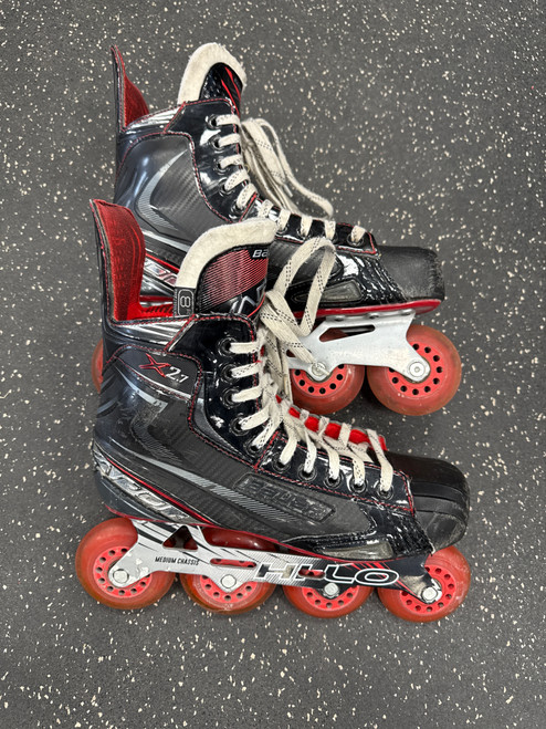 Vist Large View of Product Image Which is Used Bauer VAPOR X2.7 Roller Hockey Skates Black Senior 8