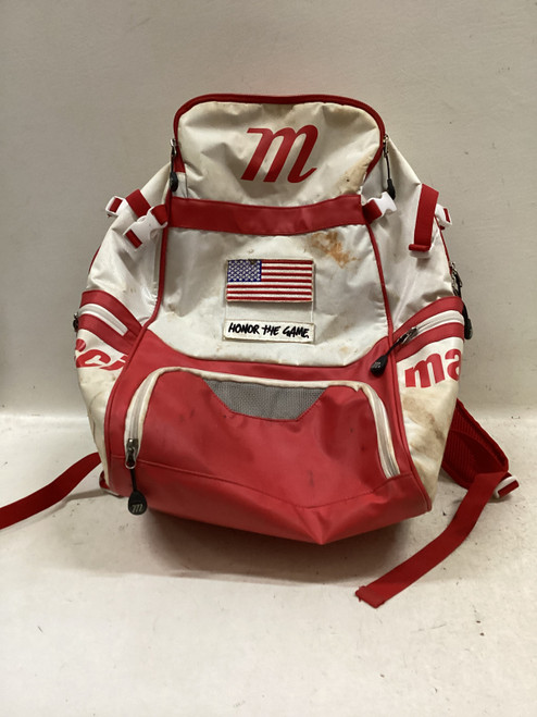 Vist Large View of Product Image Which is Used Marucci HONOR THE GAME BB/SB Player Backpack Red