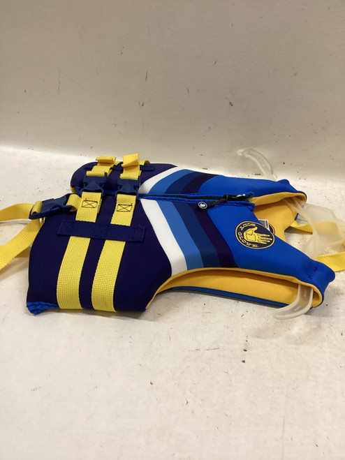 Vist Large View of Product Image Which is Used Body Glove Child PFD Royal Blue And Yellow Child 30-50