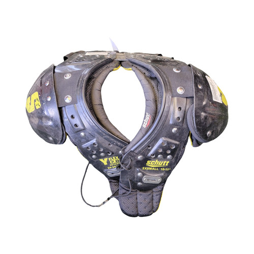 Vist Large View of Product Image Which is Used Schutt Y FLEX 2.0 YTH SP FB Shoulder Pads Black XXS