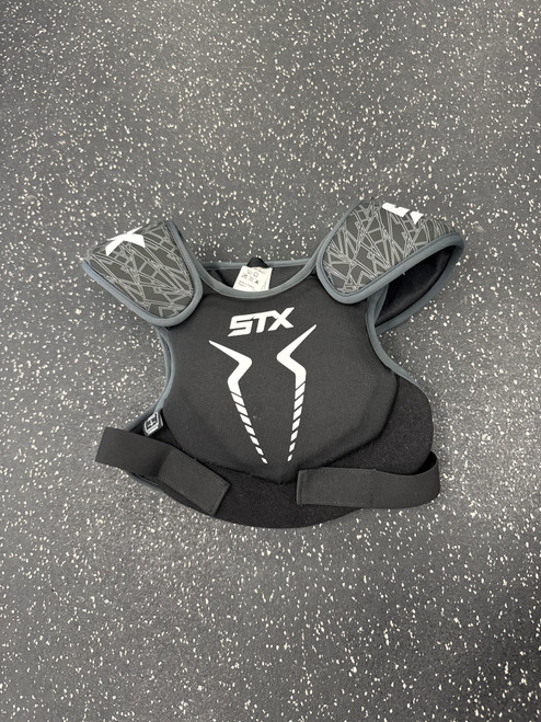 Vist Large View of Product Image Which is Used STX STALLION 75 Lacrosse Shoulder Pads Black MD