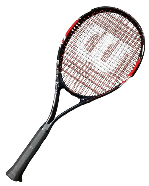 Vist Large View of Product Image Which is Used Wilson FUSION XL Adult Tennis Racquet Orange Unknown