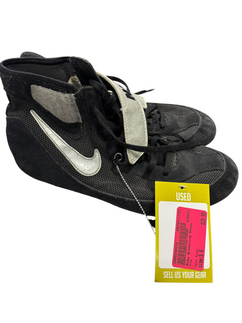 Vist Large View of Product Image Which is Used Nike Wrestling Shoes Black Senior 8