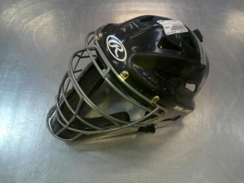 Vist Large View of Product Image Which is Used Rawlings COOLFLO Catchers Helmet w/Mask Black MD