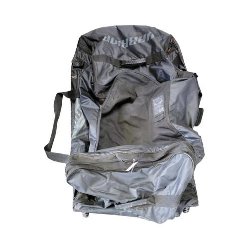 Vist Large View of Product Image Which is Used Warrior Sr Wheeled Goalie Bag Black