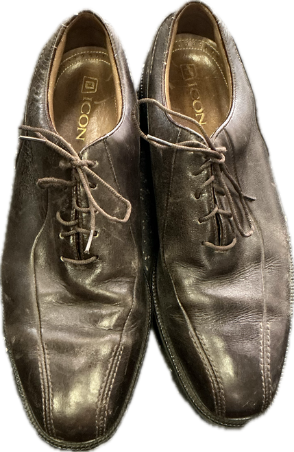 Vist Large View of Product Image Which is Used Ashworth Mens Golf Shoes Brown Senior 11.5