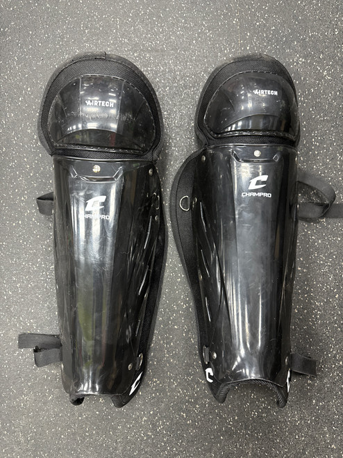 Vist Large View of Product Image Which is Used Champro AIRTECH Umpire Leg Guards