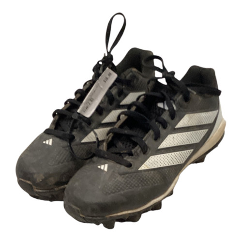 Vist Large View of Product Image Which is Adidas ADIZERO BB/SB Cleats Black And White Junior 03
