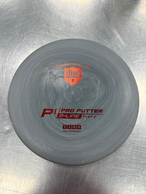 Vist Large View of Product Image Which is Used Discmania P1- D-LINE Disc Golf Putter Grey